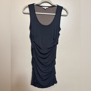 CAbi Women's Dress Mini Ruched‎ Tunic Stretch Sleeveless Pullover Size X Small